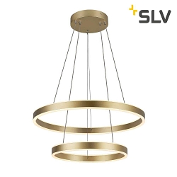 LED Pendant luminaire ONE DOUBLE PHASE up/down, 35W, 2700/3000K, 130°, brass