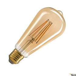 LED Lamp ST64 E27, 7,5W, 2500K, CRI90, 320°, gold