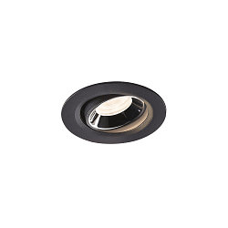 LED Ceiling recessed luminaire NUMINOS� MOVE XS, 4000K, 40�, black/chrome