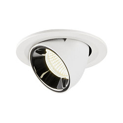 LED Ceiling recessed luminaire NUMINOS� GIMBLE S, 4000K, 55�, white/chrome