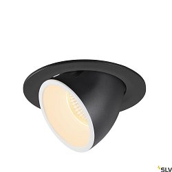 LED Ceiling recessed luminaire NUMINOS GIMBLE L, 3000K, 40, black/white