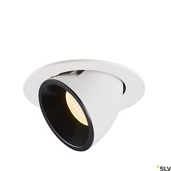 LED Ceiling recessed luminaire NUMINOS GIMBLE L, 3000K, 20, white/black