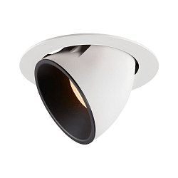 LED Ceiling recessed luminaire NUMINOS� GIMBLE XL, 2700K, 40�, white/black