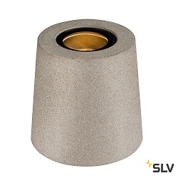 floor lamp CONCRETO FL round, conical GU10 IP65, grey dimmable