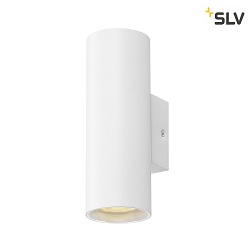 wall luminaire ASTO TUBE 2 flames, cylindrical GU10 IP20, white