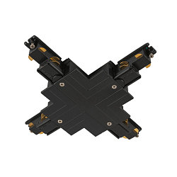 Zubeh�r f�r 3-Phasen Einbauschiene S-TRACK PHASE & DALI - X-Verbinder, DALI steuerbar, schwarz