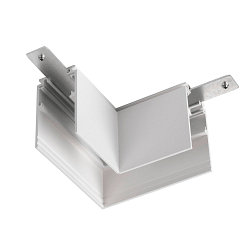 L-connector TRACK 48V mechanical, left, low, white