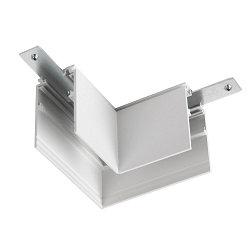 L-connector TRACK 48V mechanical, right, low, white