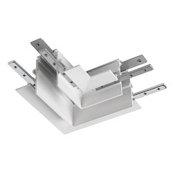 L-connector TRACK 48V mechanical, left, white