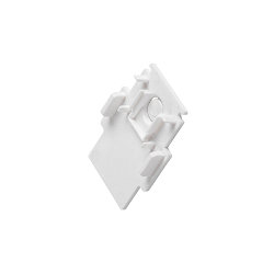 end cap TRACK 48V for recessed track, white