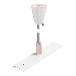Schienenverst�rkungsplatte mit Aufh�ngungsset f�r TRACK 48V, 1m Stange, IP20, wei�
