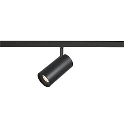 track spot NUMINOS� XS 48V DALI 2 40� swivelling, for VDU workstation, DALI controllable IP20, black matt dimmable