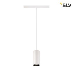 pendant luminaire NUMINOS S TRACK 48V DALI controllable IP20, chrome, white dimmable