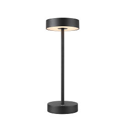 battery table lamp VINOLINA IP54, black dimmable
