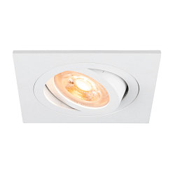 Deckeneinbauleuchte NEW TRIA� 75, quadratisch, GU10, max. 10W, IP20, wei�