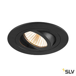 ceiling recessed luminaire NEW TRIA 75 round IP20, black dimmable