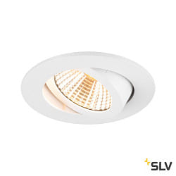 ceiling recessed luminaire NEW TRIA UNIVERSAL 68 round IP20, white dimmable