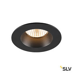 ceiling recessed luminaire NEW TRIA UNIVERSAL round IP20 / IP65, black dimmable