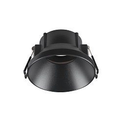 Deckeneinbauring NEW TRIA� 75, H: 4,9cm, rund, vertieft, IP20, schwarz