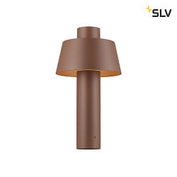 outdoor floor lamp PHOTONI 45 conical E27 IP55, rust dimmable