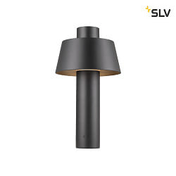 outdoor floor lamp PHOTONI 45 conical E27 IP55, black dimmable
