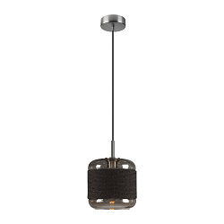 pendant luminaire PANTILO ROPE 20 E27 IP20, silver dimmable