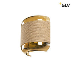 wall luminaire PANTILO ROPE G9 IP20, gold dimmable