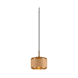 pendant luminaire PANTILO ROPE 19 E27 IP20, gold dimmable