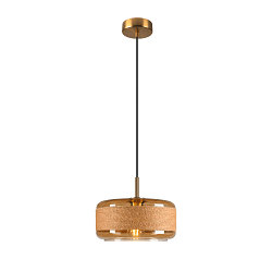 pendant luminaire PANTILO ROPE 27 E27 IP20, gold dimmable