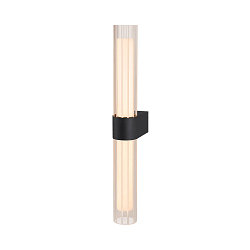 LED Wandaufbauleuchte LYGANT DOUBLE Badleuchte, 11W, 3000K, 800lm, IP44, schwarz