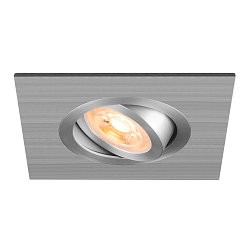 Deckeneinbauleuchte NEW TRIA� 75 XL, quadratisch, GU10, max. 10W, IP20, aluminium