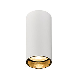 downlight KAMI CL SINGLE cylindrical, rigid, surface-mounted version GU10 IP20, black, white matt dimmable