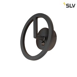 outdoor wall luminaire Q-RING with sensor IP65, black
