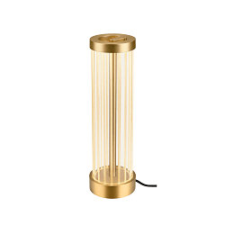 table lamp QUIMERA - PHASE cylindrical, CCT Switch, switchable IP20, brass 