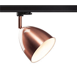 3-phase spot PARA CONE 14 swivelling, rotatable GU10 IP20, copper, lacquered dimmable