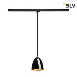 3-phase pendant luminaire PARA CONE 14 GU10 IP20, black dimmable