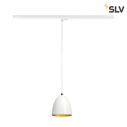 3-phase pendant luminaire PARA CONE 14 GU10 IP20, white, lacquered dimmable