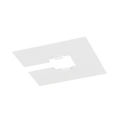 Zubeh�r f�r 1-Phasen Schienensystem -  Abdeckung / Decken-Blende, 10 x 10cm, Stahl