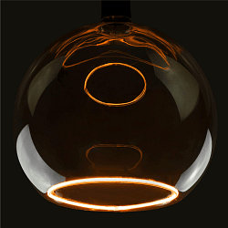 LED Leuchtmittel Floating Globe 300 PHASE, E27, 8W 1900K, dimmbar, smokey black