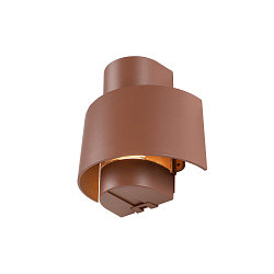 outdoor wall luminaire PHOTONI CYL cylindrical, half round E27 IP65, rust dimmable
