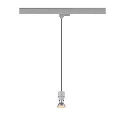 3-phase pendant luminaire PURI 2.0 BASIC GU10 IP20, grey dimmable