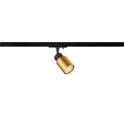 1-phase spot PURI 2.0 - TUBE cylindrical, adjustable GU10 IP20, gold, black dimmable
