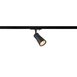 1-phase spot PURI 2.0 - CONE adjustable, conical GU10 IP20, black dimmable