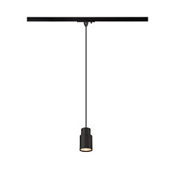 1-phase pendant luminaire PURI 2.0 - TUBE cylindrical GU10 IP20, black dimmable