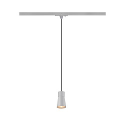 1-phase pendant luminaire PURI 2.0 - CONE conical GU10 IP20, grey dimmable