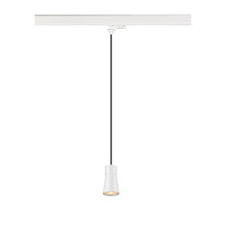 3-phase pendant luminaire PURI 2.0 - CONE conical GU10 IP20, white dimmable