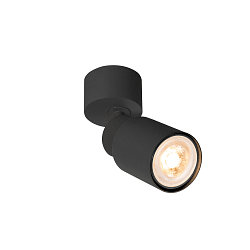 wall and ceiling luminaire PURI 2.0 - TUBE GU10 IP20, black dimmable