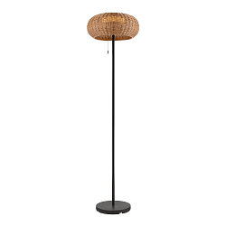 solar floor lamp ADEGAN IP65, brown dimmable