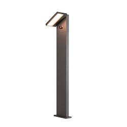 solar bollard lamp ABRIDOR POLE 100 HYBRID rotatable, with sensor, CCT Switch IP65, anthracite, mat 