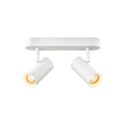 wall and ceiling luminaire NOBLO� DOUBLE PHASE 2 flames, round IP20, white dimmable
